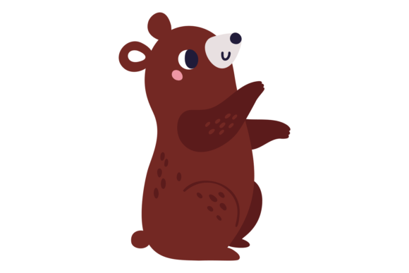 Download Funny Bear in Scandinavian Style. Kid Pr - Fun Collection