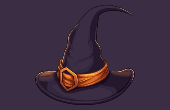 Download Halloween Witch Hat Vector Illustration - Illustration Collection