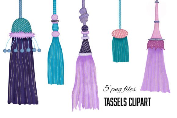 Download Tassels Clipart - Digital Illustrations - Illustration Collection