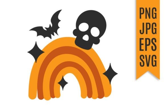 Download Rainbow Halloween Vector Illustration - Illustration Collection
