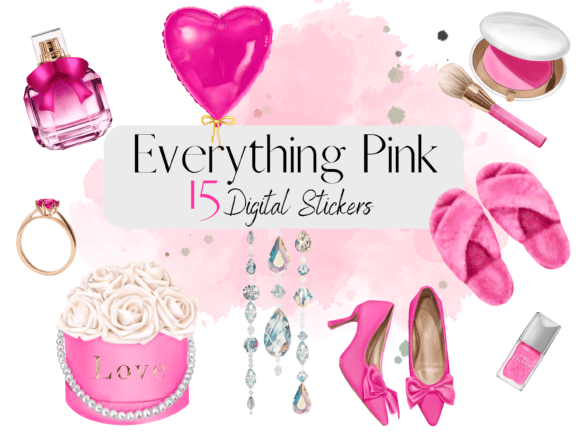 Download Pink Fashion Digital Illustrations - Illustration Collection