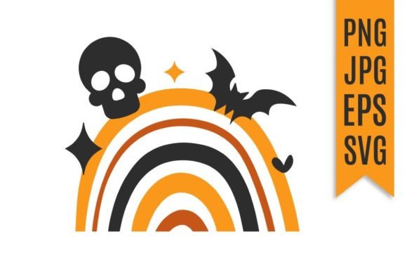 Download Rainbow Halloween Vector Illustration - Illustration Collection