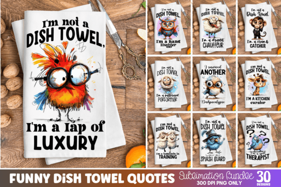 Download Funny Kitchen Towel Sublimation Bundle - Fun Collection
