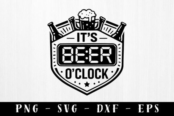 Download It’s Beer O’Clock Funny Hat Patch Svg - Fun Collection