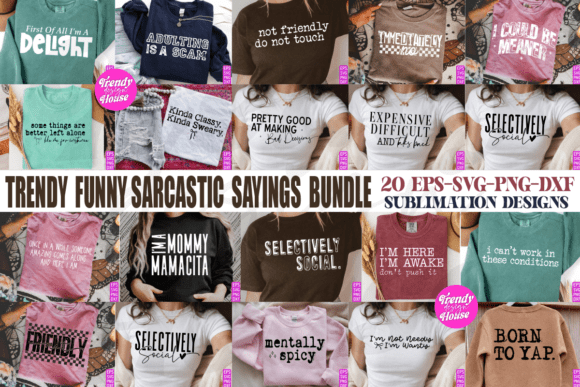 Download Funny Sarcastic Sayings SVG PNG Bundle - Fun Collection