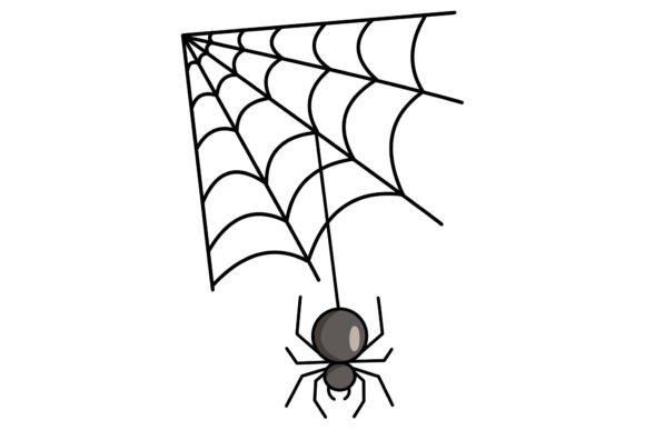 Download Halloween Spider Web Vector Illustration - Illustration Collection