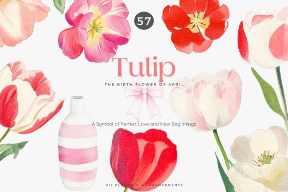 Download Watercolor Clipart Tulip Illustration - Illustration Collection