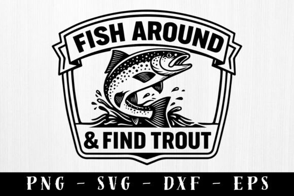 Download Fish Around Funny Fishing Hat Patch Svg - Fun Collection